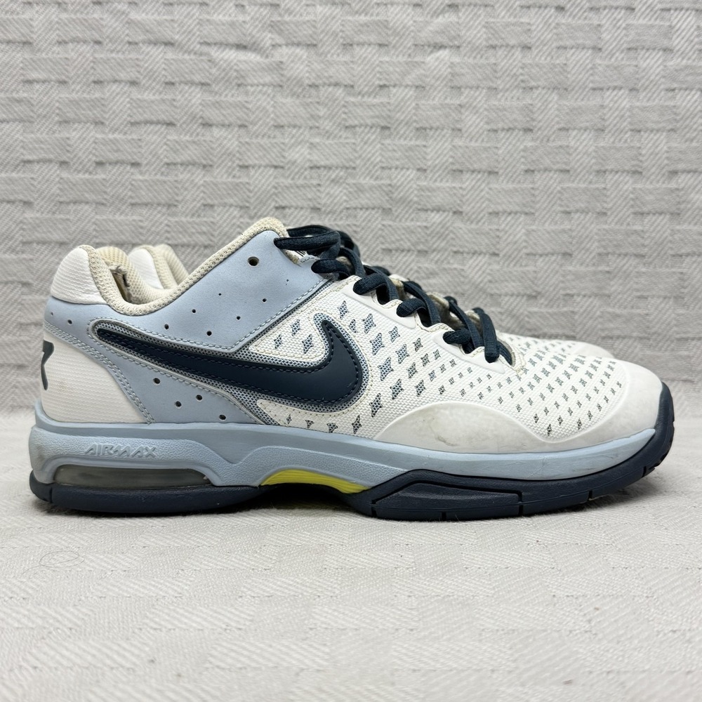 Nike Air Max Cage Advantage Shoes Mens Size 6 White Tennis Cushioned 599360-144